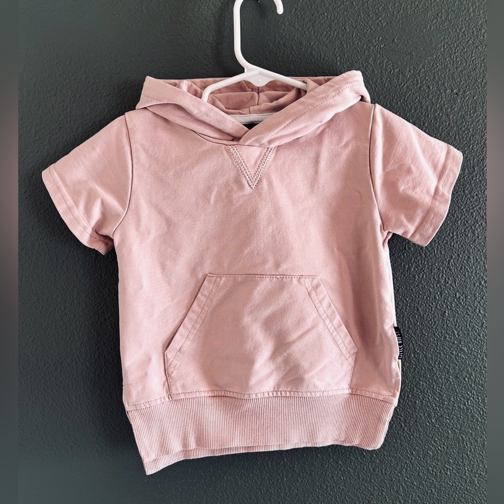 Little Bipsy Short Sleeve Pink Hoodie 18-24 months